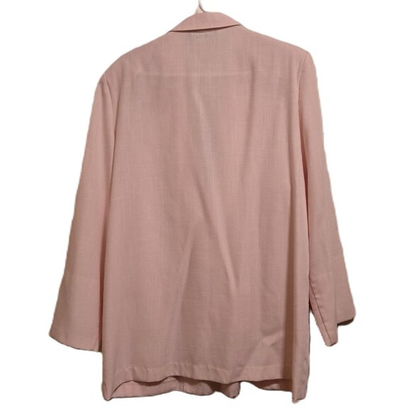 Sag Harbor Vintage 2 Pc Oversized Jacket 12 & Pants 16 Set Light Pink Women’s - Picture 4 of 7